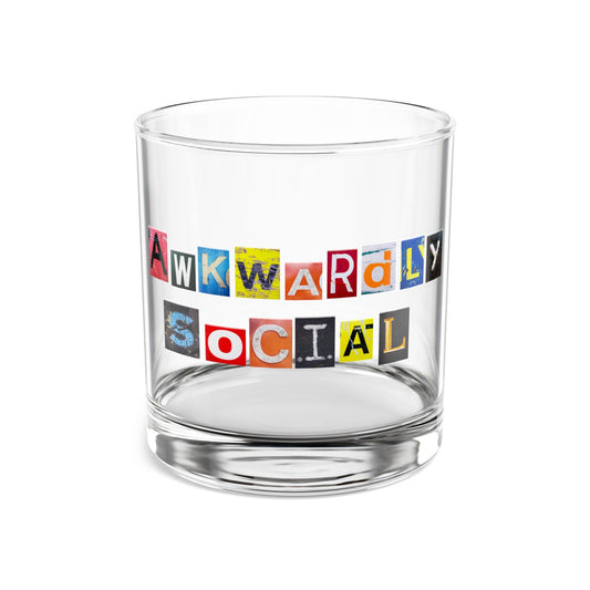 Awkwardly Social Rocks Glass, 10oz | Outfique | Mug | Assembled in the USA