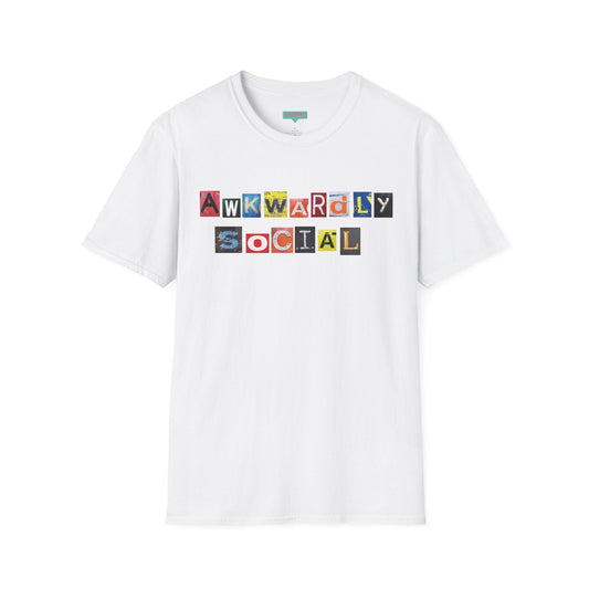 Awkwardly Social T - Shirt | Outfique | T - Shirt | Crew neck