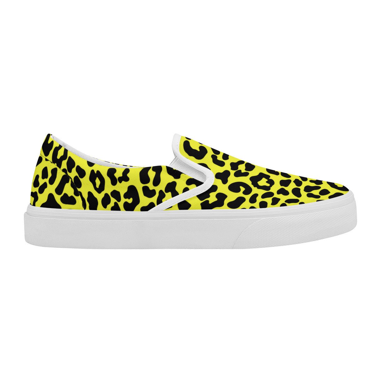 MELLA YELLOW Slip On Sneakers | Outfique | Slip-on shoes | flat shoe